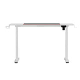 Artiss Standing Desk Motorised Gaming Desks White 140CM - Side View