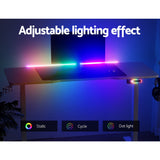 Artiss Standing Desk Motorised Gaming Desks White 140CM - Rear View