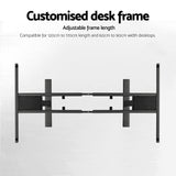 Artiss Standing Desk Frame Only Dual Motor Motorised Adjustable 125KG Load Black - 45-Degree Angle