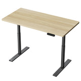Artiss Standing Desk Motorised Electric Dual Motor White Oak 120CM - Close-Up Angle