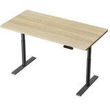 Artiss Standing Desk Motorised Electric Dual Motor White Oak 140CM - Close-Up Angle