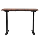 Artiss Standing Desk Motorised Electric Dual Motor Rustic Brown 120CM - Side View