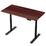 Artiss Standing Desk Motorised Electric Dual Motor Walnut 120CM - Close-Up Angle