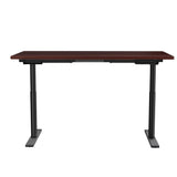 Artiss Standing Desk Motorised Electric Dual Motor Walnut 140CM - Side View