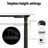 Artiss Standing Desk Motorised Electric Dual Motor White 140CM - 45-Degree Angle