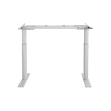 Artiss Standing Desk Frame Only Dual Motor Motorised Adjustable 125KG Load White - Side View