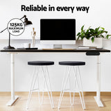 Artiss Electric Standing Desk Sit Stand Desks Motorised Dual Motor 120CM Black - Rear View