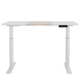 Artiss Standing Desk Motorised Electric Dual Motor Splice White Pine 120CM - Side View