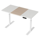 Artiss Standing Desk Motorised Electric Dual Motor Splice White Pine 120CM - Close-Up Angle