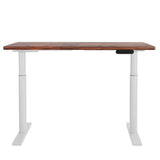 Artiss Standing Desk Motorised Electric Dual Motor 120CM Rustic Brown - Side View