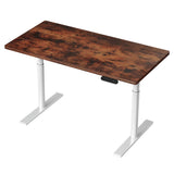 Artiss Standing Desk Motorised Electric Dual Motor 120CM Rustic Brown - Close-Up Angle