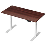 Artiss Standing Desk Motorised Electric Dual Motor 120CM Walnut - Close-Up Angle