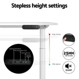 Artiss Standing Desk Motorised Electric Dual Motor 120CM White - 45-Degree Angle
