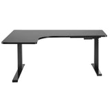 Artiss Standing Desks L-shape Motorised 160CM Black - Side View