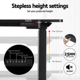 Artiss Standing Desks L-shape Motorised 160CM Black