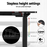 Artiss Standing Desks L-shape Motorised 160CM Black - 45-Degree Angle