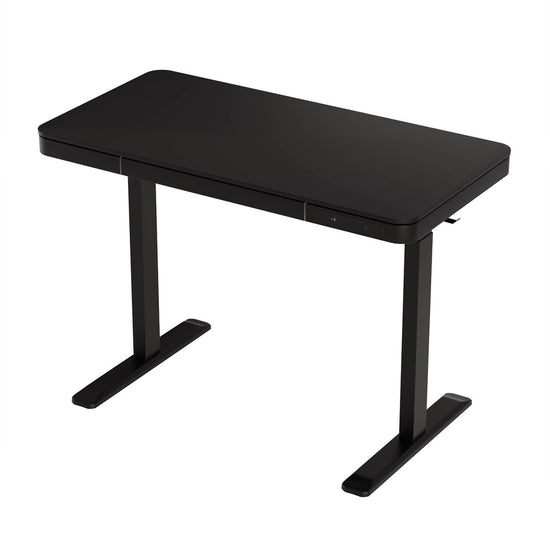 Artiss Standing Desk Motorised Electric Motor Drawer 120CM Black
