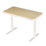 Artiss Standing Desk Motorised Electric Dual Motor Draw 120CM Oak - Close-Up Angle