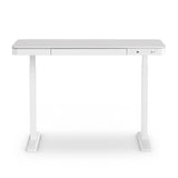 Artiss Standing Desk Motorised Electric Desks Drawer 120CM White - Side View