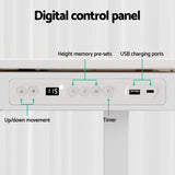 Artiss Standing Desk Motorised Electric Desks Drawer 120CM White - 45-Degree Angle