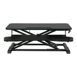 Artiss Standing Desk Riser Height Adjustable Black 80CM - Side View