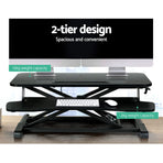 Artiss Standing Desk Riser Height Adjustable Black 80CM, image 5