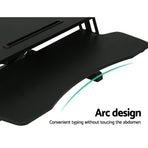 Artiss Standing Desk Riser Height Adjustable Black 80CM, image 6