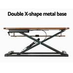 Artiss Standing Desk Riser Height Adjustable Rustic Brown 80CM, image 6