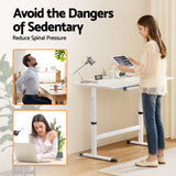 Artiss Standing Desk Height Adjustable Workstation Computer Desks Study 100CM White - Extra Image