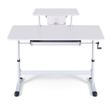 Artiss Standing Desk Height Adjustable Workstation Computer Desks Study 120CM White