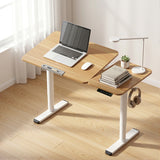 Artiss Electric Standing Desk Height Adjustable Sit Stand Desk Tilting Top - Extra Image