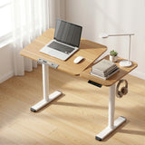 Artiss Electric Standing Desk Height Adjustable Sit Stand Desk Tilting Top - Extra Image