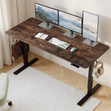 Artiss Standing Desk Height Adjustable 140cm Ergonomic Office Desk Brown - Extra Image