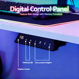 Artiss Electric Standing Desk Height Adjustable Gaming Desk Home Office 140cm - Top-Down View