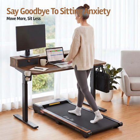 Artiss Electric Standing Desk Height Adjustable Home Office 120cm Rustic Brown, image 5