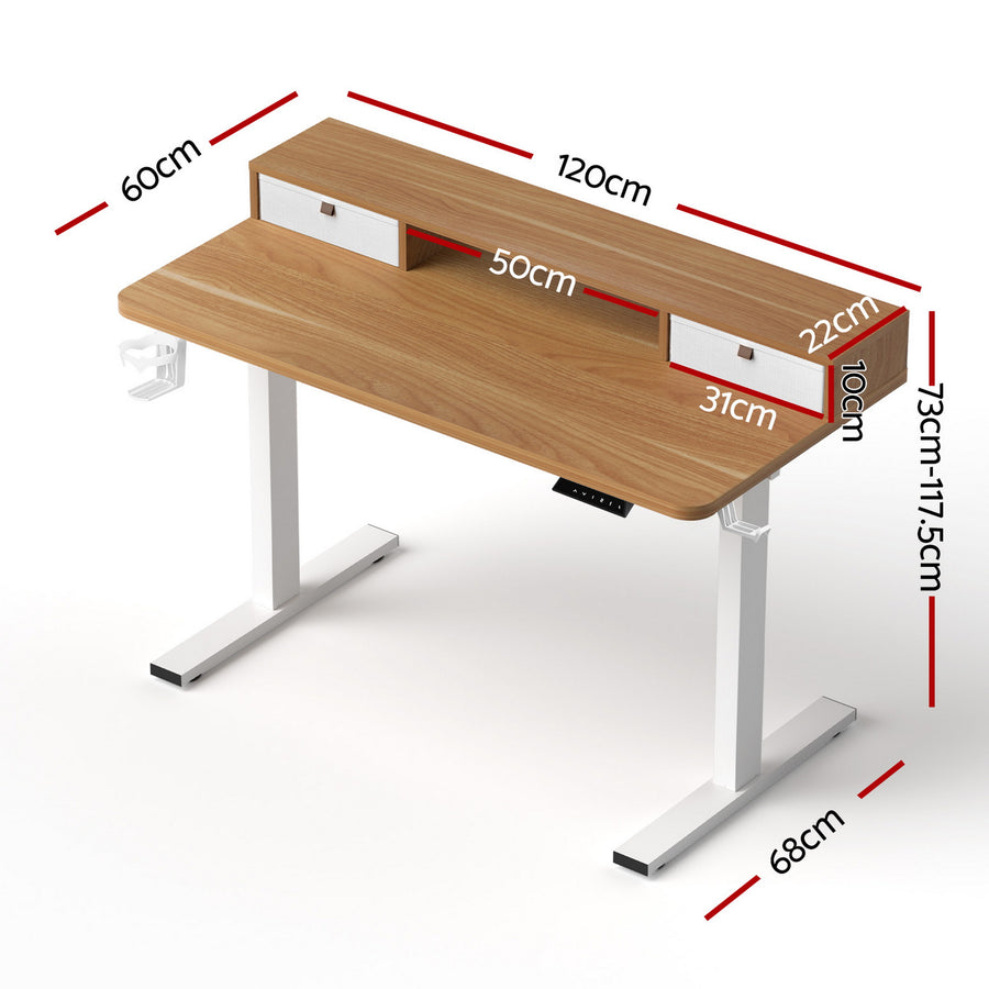 Artiss Electric Standing Desk Height Adjustable Sit Stand Desk Home Office