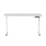 Artiss Electric Standing Desk 140cm Adjustable Height Motorised Home Office Desk White - Side View