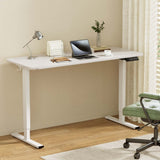 Artiss Electric Standing Desk 140cm Adjustable Height Motorised Home Office Desk White - Close-Up Angle
