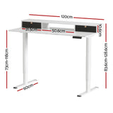 Artiss Electric Standing Desk Sit Stand Desks 120CM - Front View