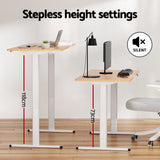 120CM Artiss Electric Standing Desk Sit Stand Desks Home Office Computer Desk - Rear View