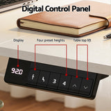 Artiss Electric Standing Desk 140cm Adjustable Height Motorised Home Office Desk Drawer - Top-Down View