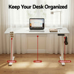 Artiss Electric Standing Desk 140cm Adjustable Height Motorised Home Office Desk Drawer