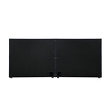 Oikiture Bed Frame Headboard Double Queen King Bedhead Black Leather