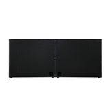 Oikiture Bed Frame Headboard Double Queen King Bedhead Black Leather - Side View
