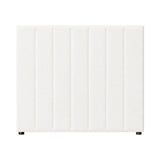 Oikiture Bed Frame Headboard King Single White Boucle