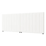 Oikiture Bed Frame Headboard Double Queen King White Boucle
