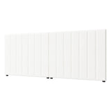 Oikiture Bed Frame Headboard Double Queen King White Boucle