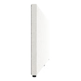 Oikiture Bed Frame Headboard Double Queen King White Boucle - Front View