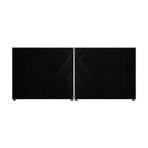 Oikiture Bed Frame Headboard Double Queen King White Boucle