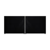 Oikiture Bed Frame Headboard Double Queen King White Boucle - Side View